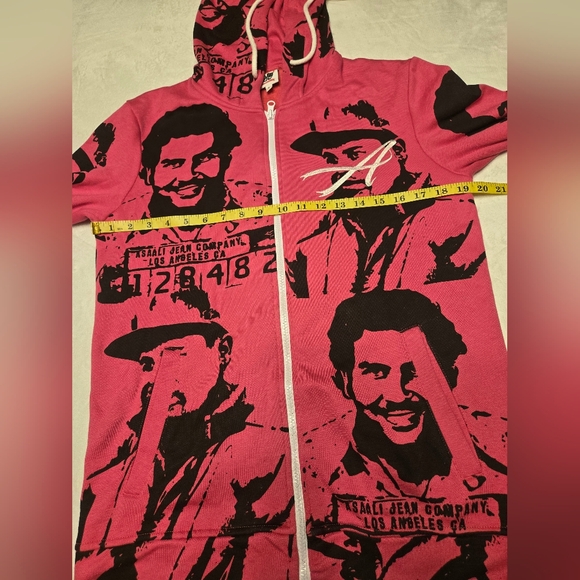 Asaali Jean Set Sweat/Pants Women's Color Pink/Black Size Small - Picture 6 of 16